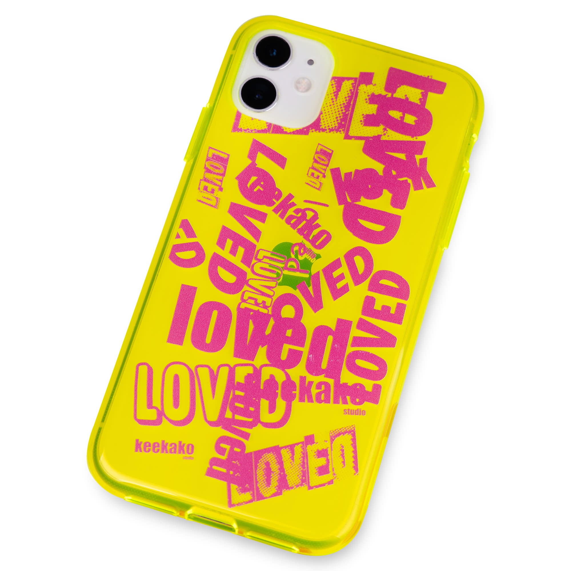 neon color loved jelly case